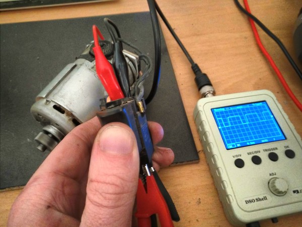 Cordless drill PWM waveform